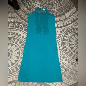 Michael Kors Womens Dress 1X Blue-green Color Used